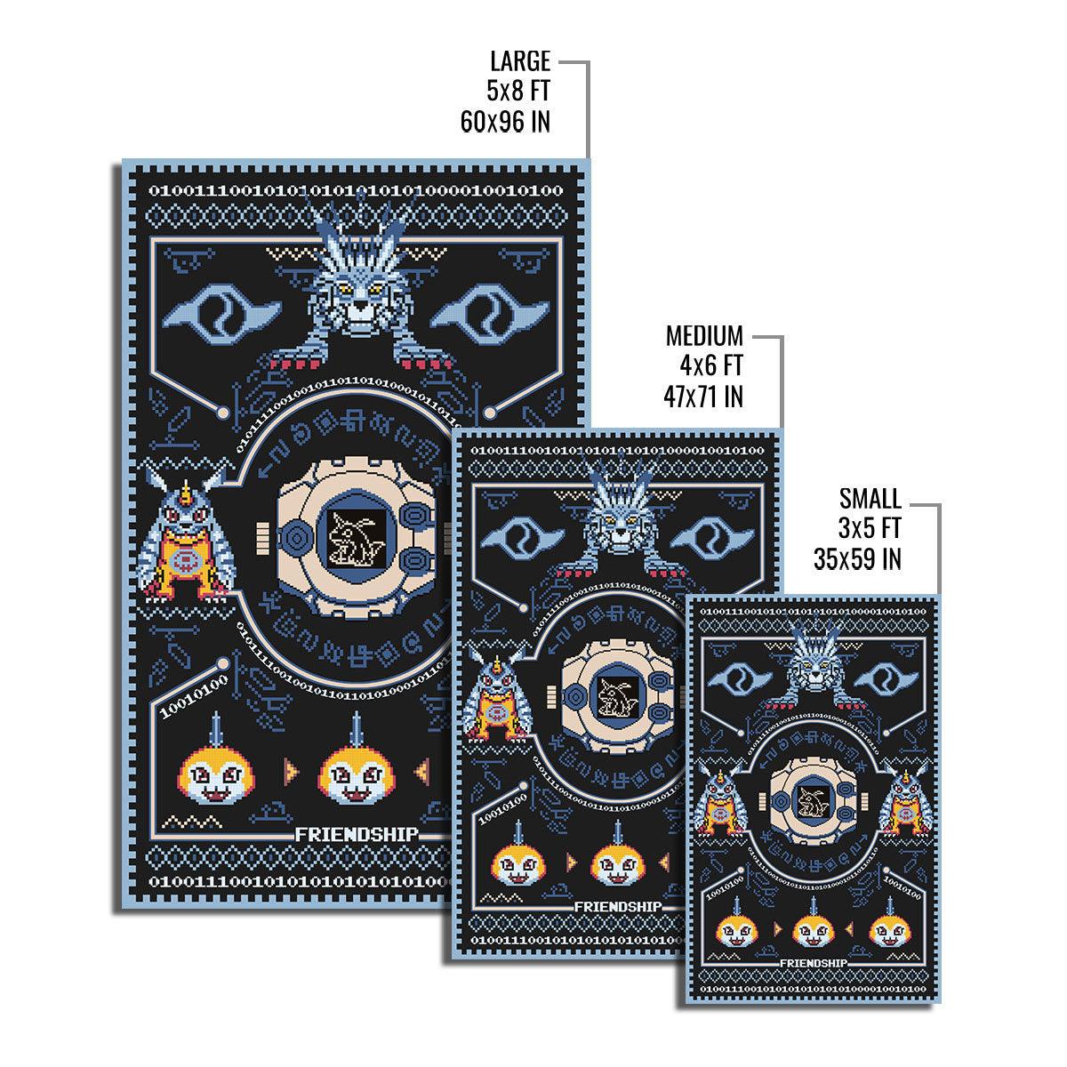 Gabumon Digimon Rug - Garurumon Crest of Friendship - DucG
