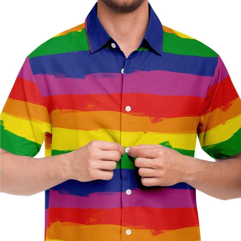 Gay Pride Hawaiian Shirt - DucG