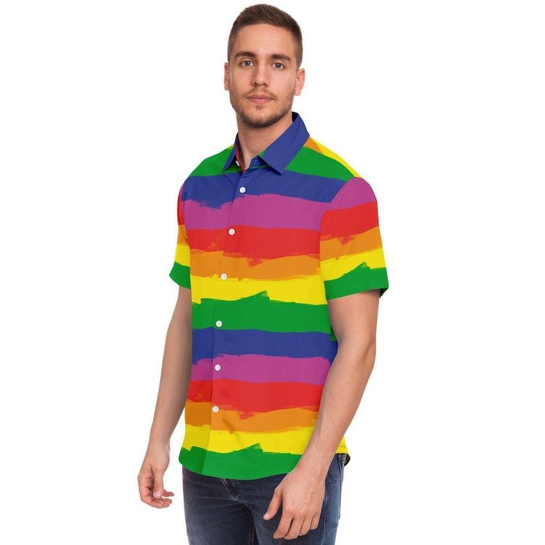 Gay Pride Hawaiian Shirt - DucG