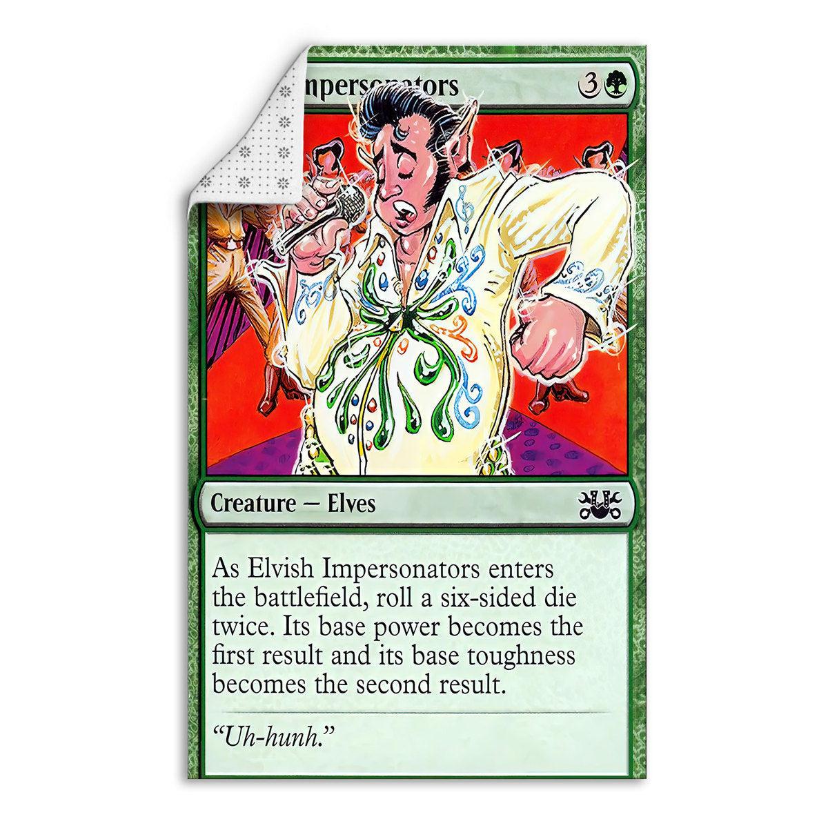 Gearhmie Elvis Presley Elvish Impersonators The Gathering card Rug Evolution - Gearhomie.com