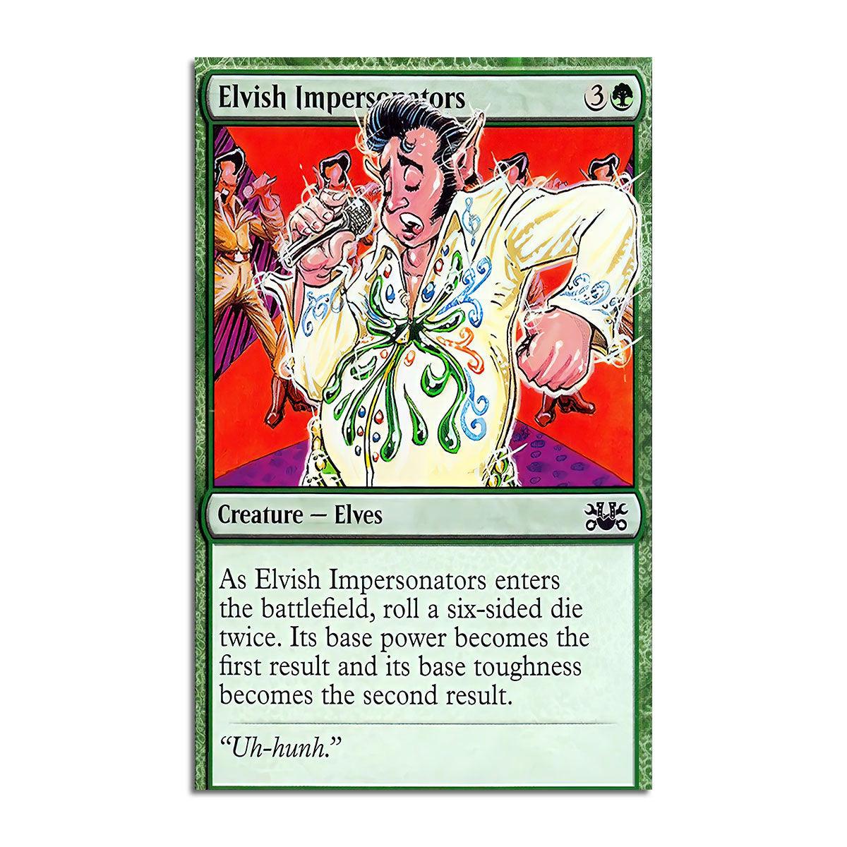Gearhmie Elvis Presley Elvish Impersonators The Gathering card Rug Evolution - Gearhomie.com