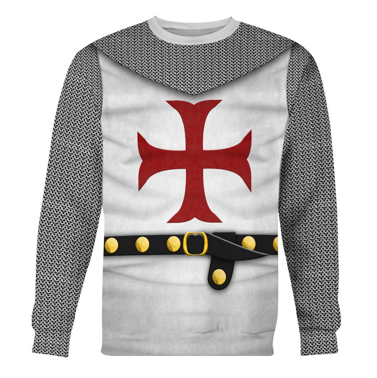Gearhomie 1189-1192 English Templar Knights Costume Hoodie Sweatshirt T-Shirt Tracksuit - Gearhomie.com