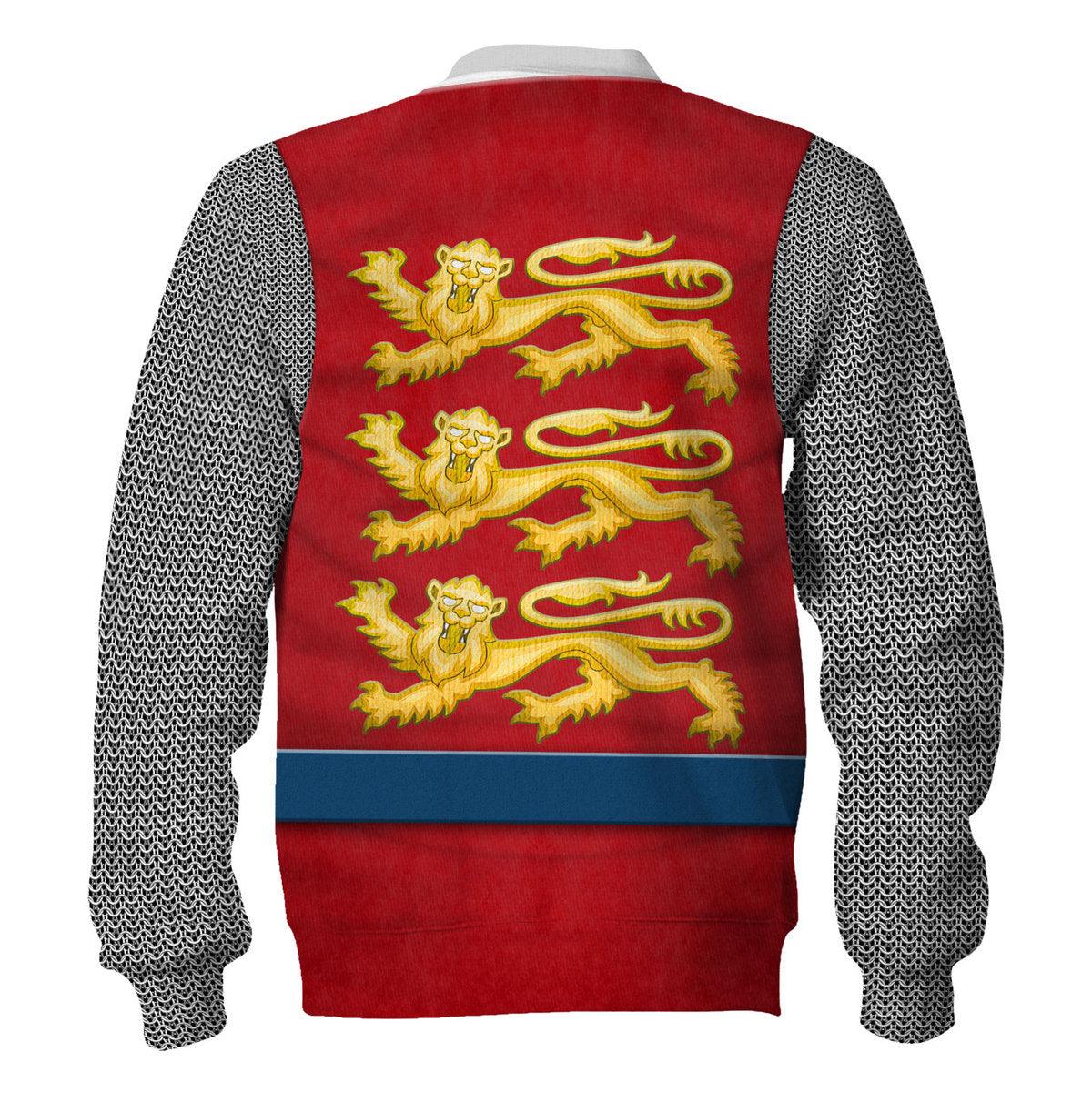 Gearhomie 12th Century English Knights Costume Hoodie Sweatshirt T-Shirt Tracksuit - Gearhomie.com