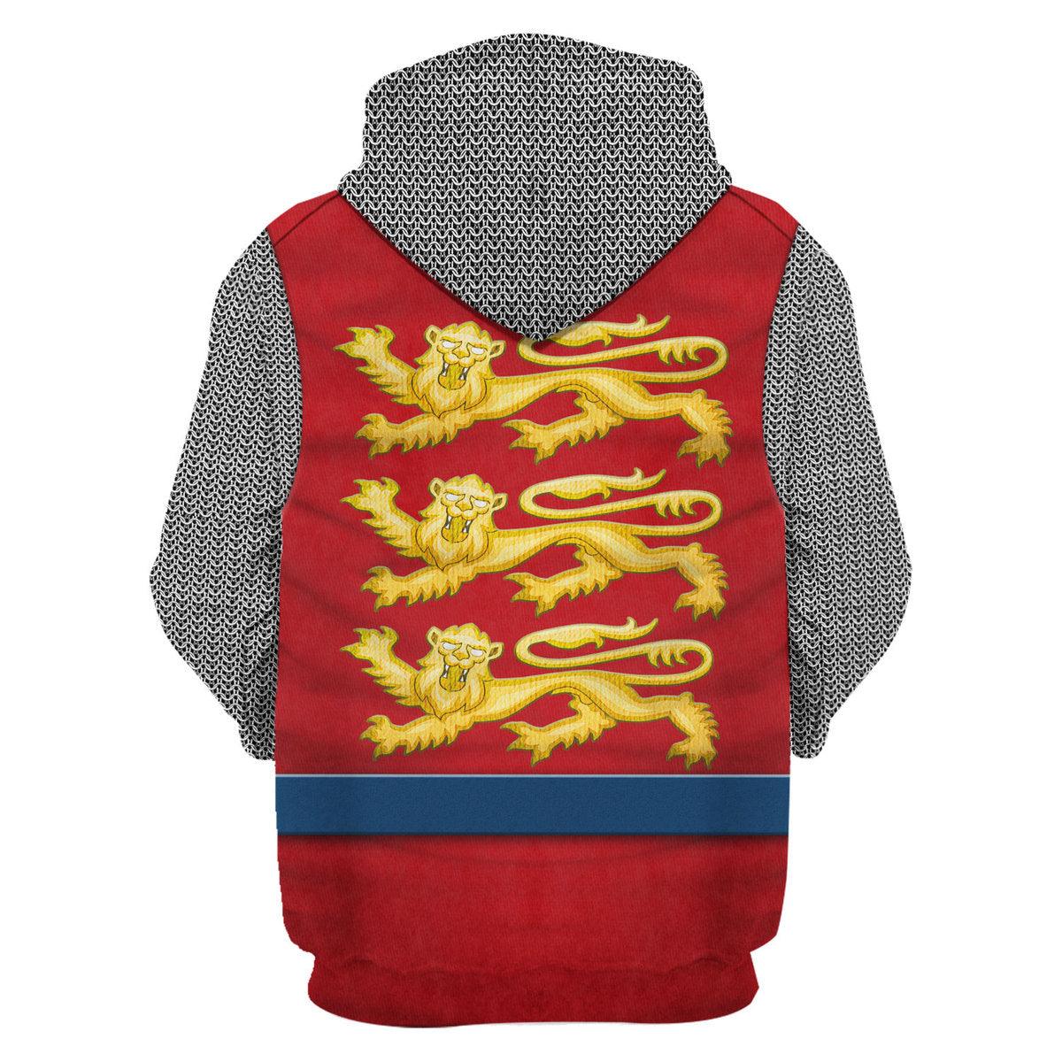 Gearhomie 12th Century English Knights Costume Hoodie Sweatshirt T-Shirt Tracksuit - Gearhomie.com