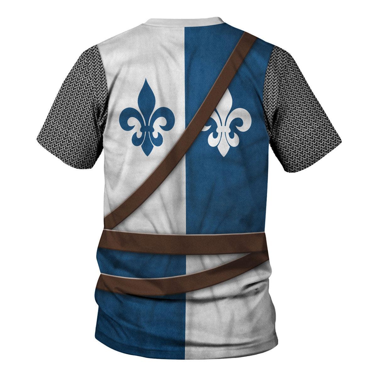 Gearhomie 12th Century French Knight Costume Hoodie Sweatshirt T-Shirt Tracksuit - Gearhomie.com