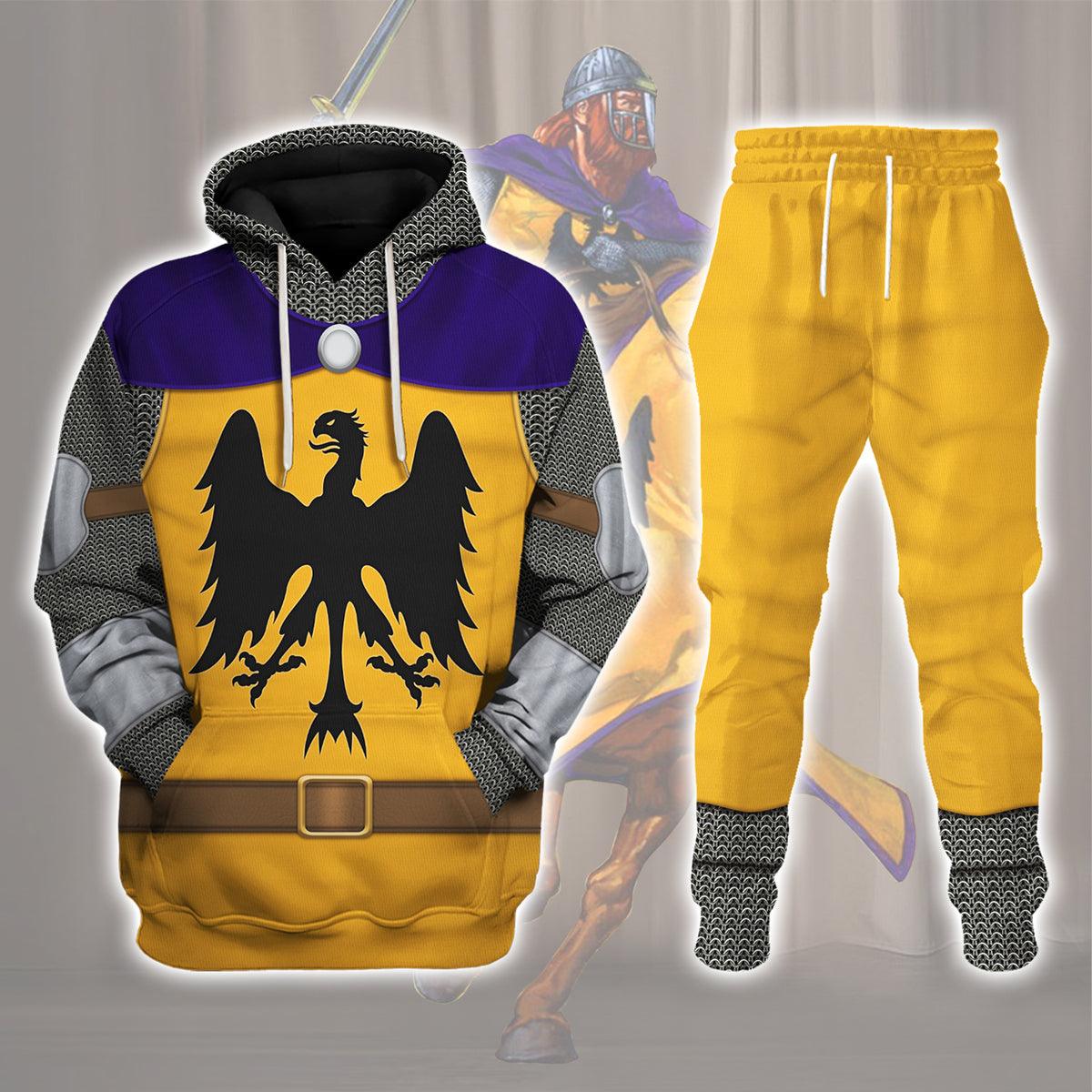 Gearhomie 12th Century Holy Roman Empire Knight Costume Hoodie Sweatshirt T-Shirt Tracksuit - Gearhomie.com