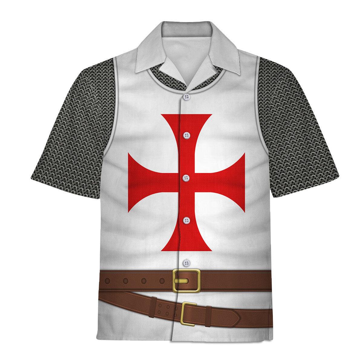 Gearhomie 12th Century Knights Templar Costume Hoodie Sweatshirt T-Shirt Tracksuit - Gearhomie.com