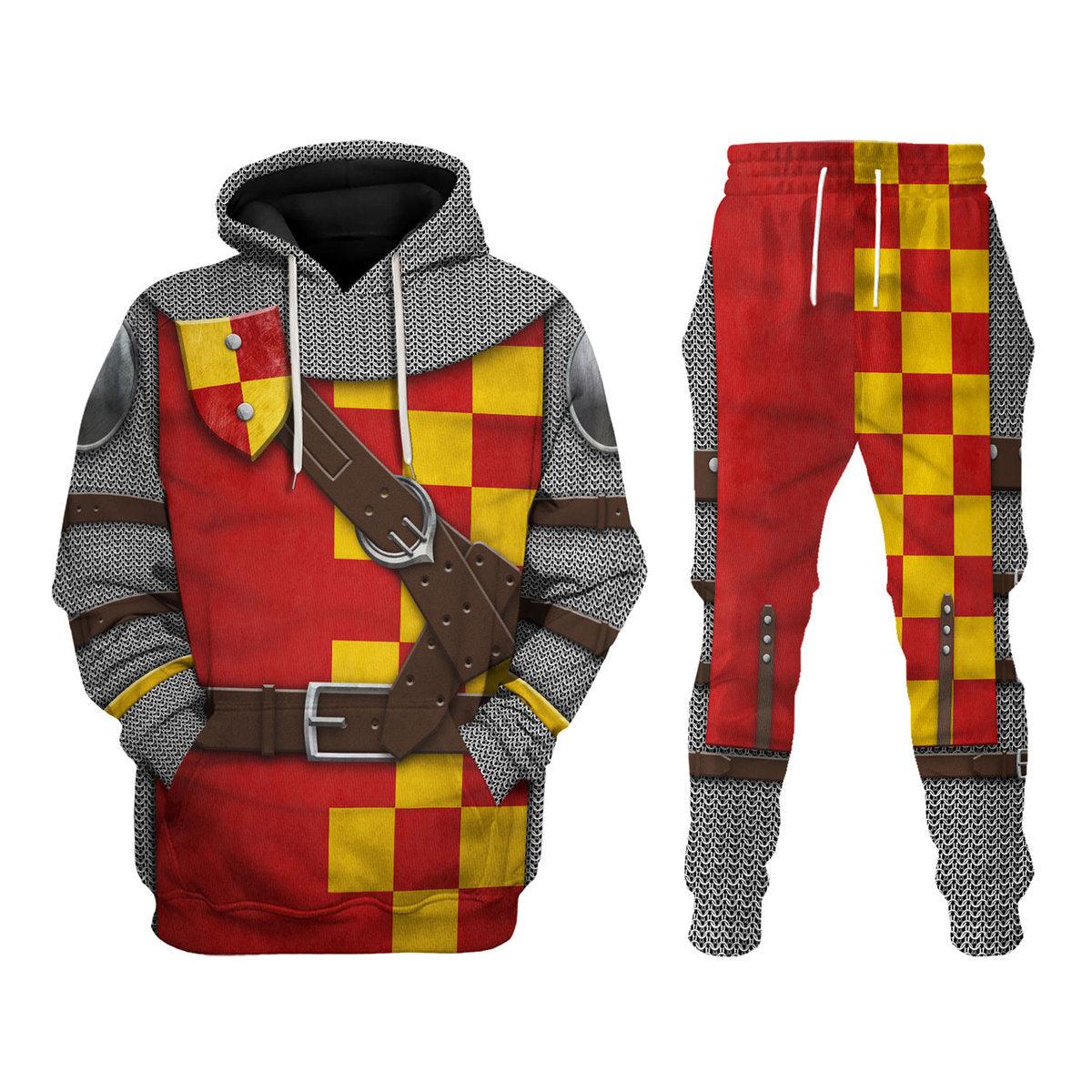 Gearhomie 13th Century English Knight Costume Hoodie Sweatshirt T-Shirt Tracksuit - Gearhomie.com