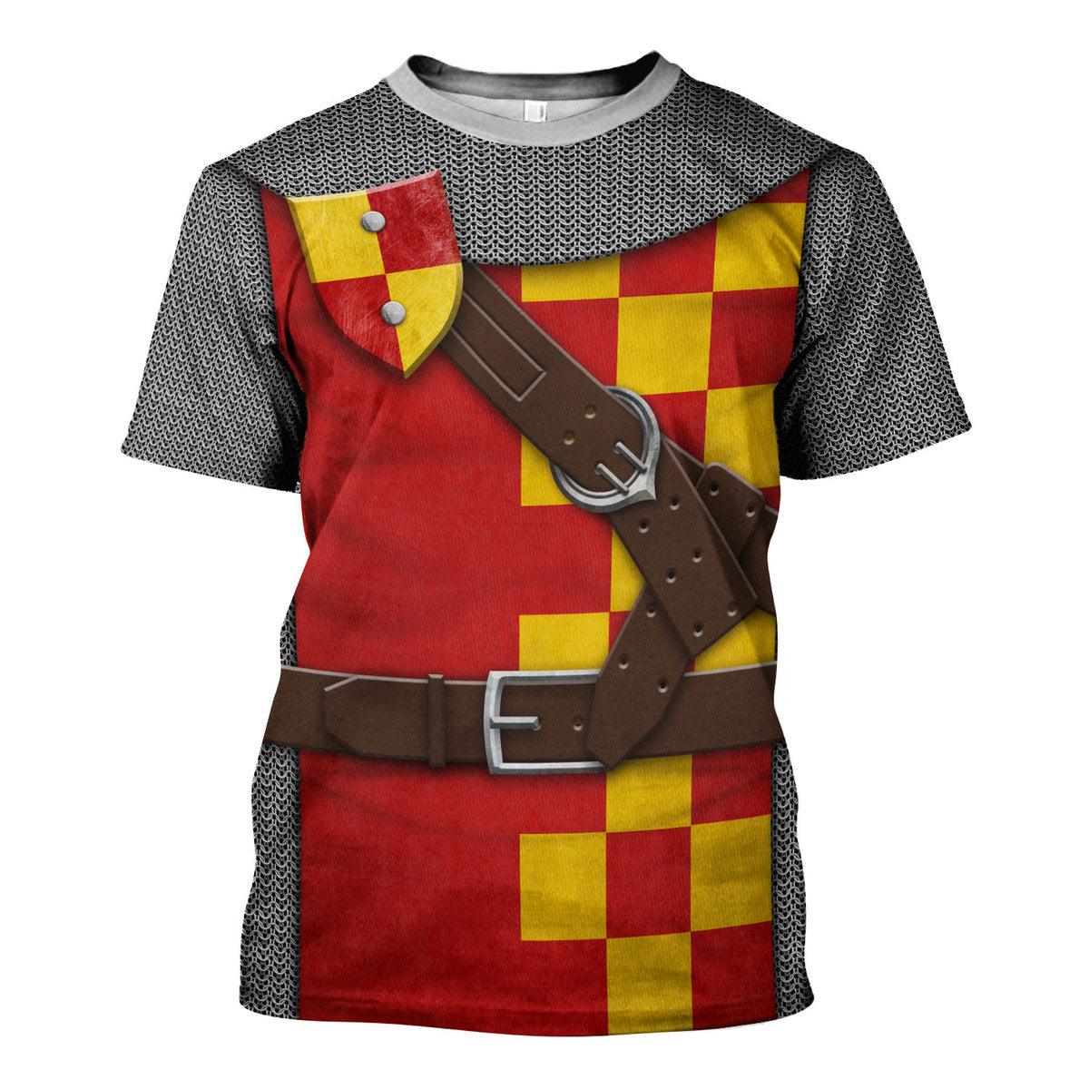 Gearhomie 13th Century English Knight Costume Hoodie Sweatshirt T-Shirt Tracksuit - Gearhomie.com