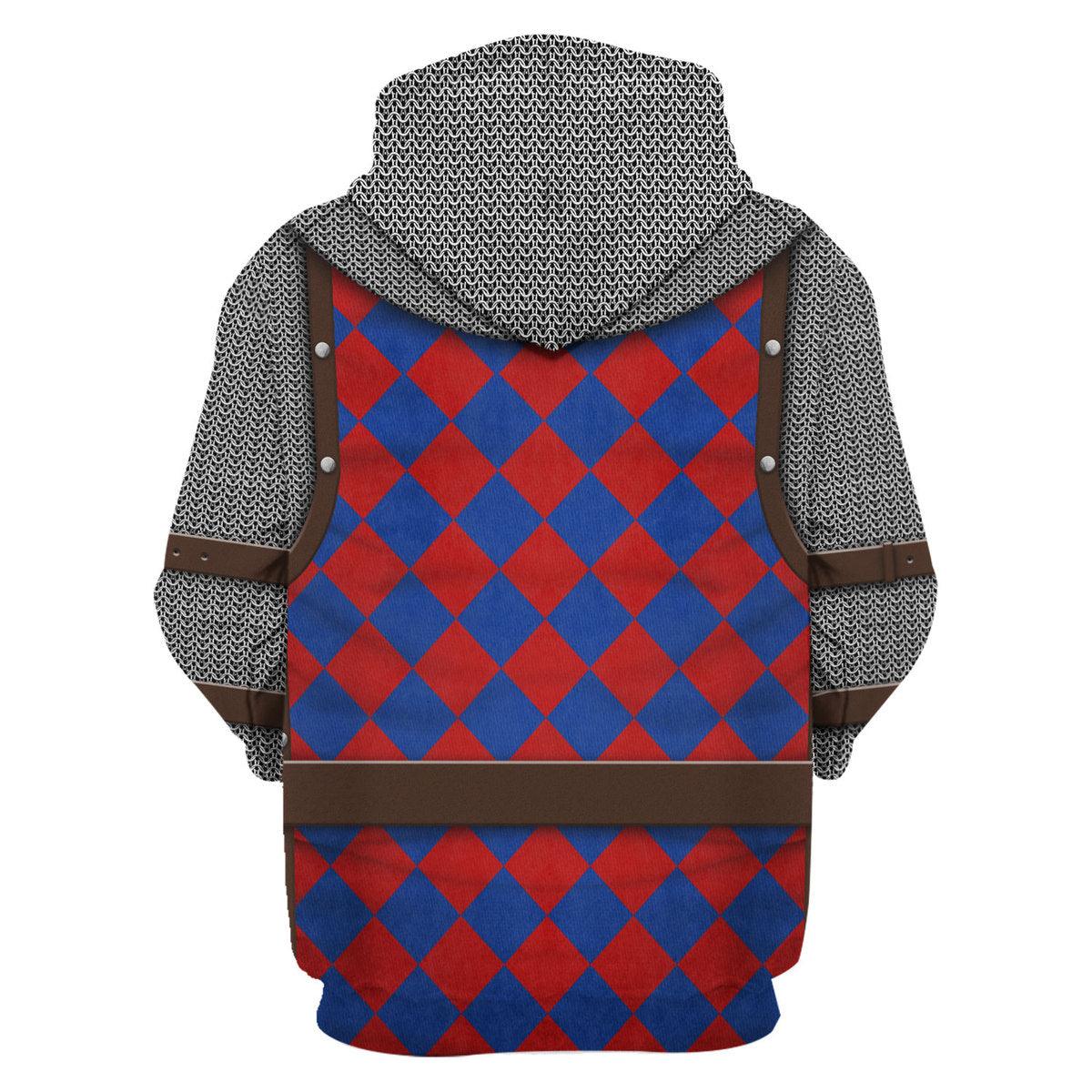 Gearhomie 13th Century French Knight Costume Hoodie Sweatshirt T-Shirt Tracksuit - Gearhomie.com
