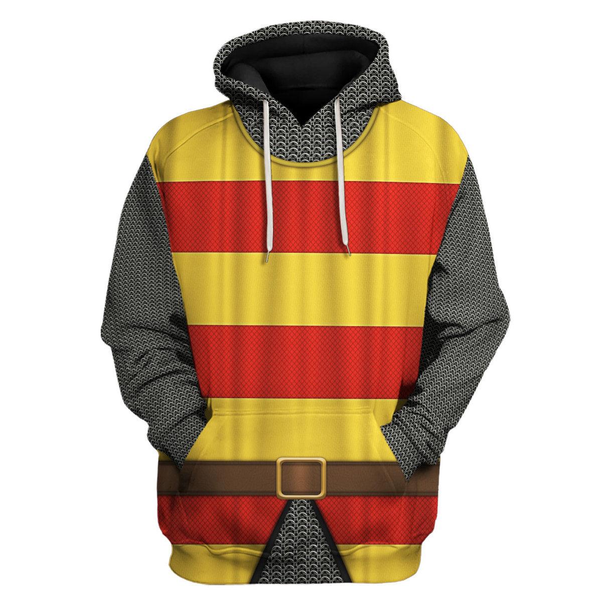 Gearhomie 13th Century Holy Roman Empire Knight Costume Hoodie Sweatshirt T-Shirt Tracksuit - Gearhomie.com