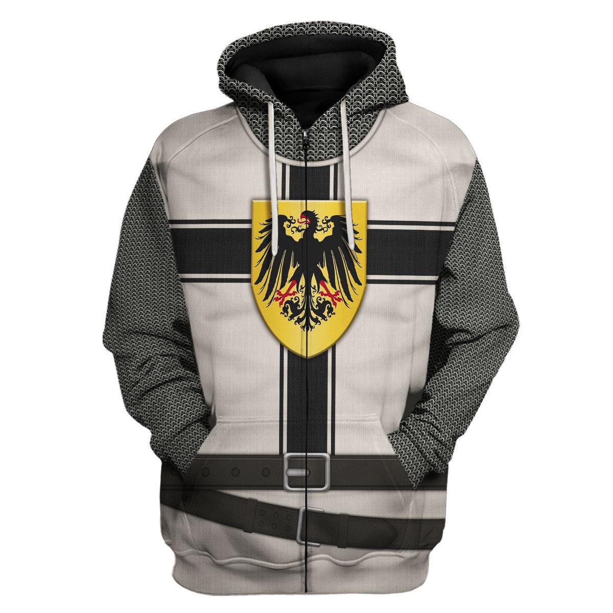 Gearhomie 13th Century Teutonic Knight of Saint Mary Costume Hoodie Sweatshirt T-Shirt Tracksuit - Gearhomie.com