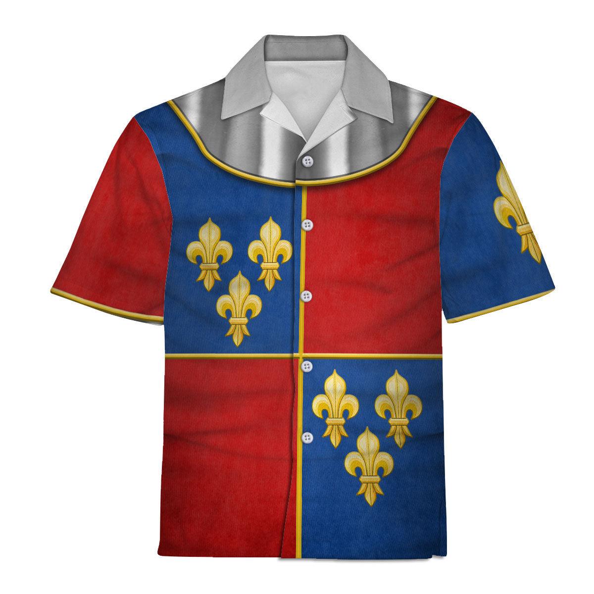 Gearhomie 1415 Agincourt Charles I d'Albret Knight Costume Hoodie Sweatshirt T-Shirt Tracksuit - Gearhomie.com
