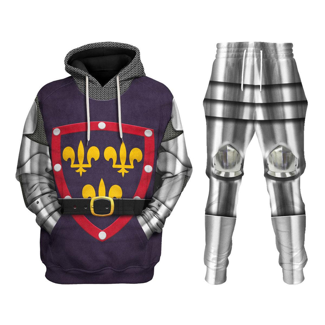 Oodiegang 1415 Agincourt Knight Duke of Alencon Knight Costume Hoodie Sweatshirt T-Shirt Tracksuit - Oodiegang.com