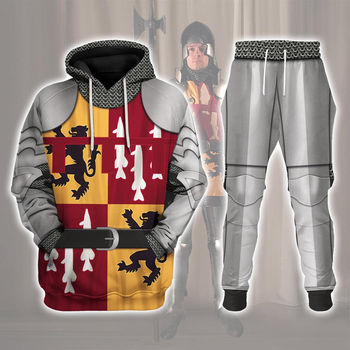 Gearhomie 14C-Sir Henry Percy Hotspur Amour Knights Costume Hoodie Sweatshirt T-Shirt Tracksuit - Gearhomie.com