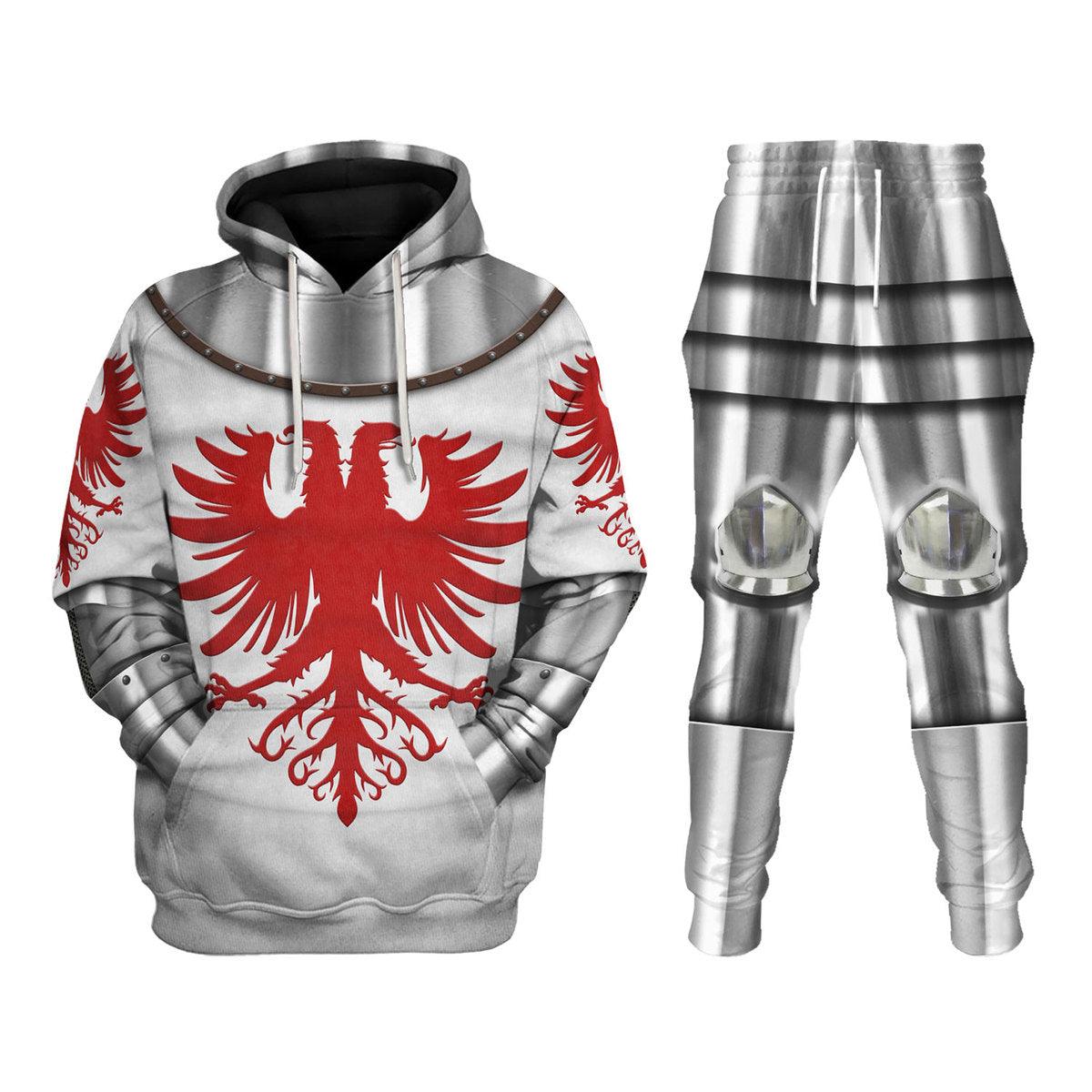 Gearhomie 14th Century Articulated Armour- Boucicaut -1415 Costume Hoodie Sweatshirt T-Shirt Tracksuit - Gearhomie.com