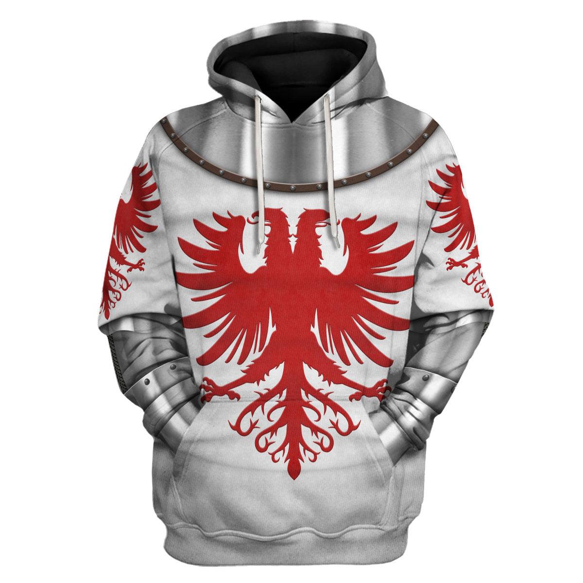 Gearhomie 14th Century Articulated Armour- Boucicaut -1415 Costume Hoodie Sweatshirt T-Shirt Tracksuit - Gearhomie.com