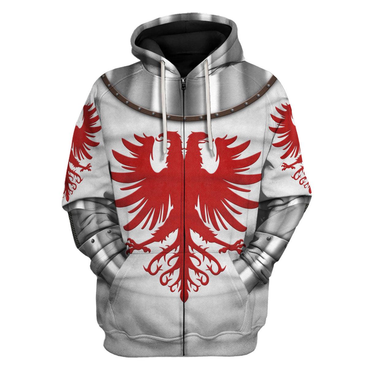 Gearhomie 14th Century Articulated Armour- Boucicaut -1415 Costume Hoodie Sweatshirt T-Shirt Tracksuit - Gearhomie.com