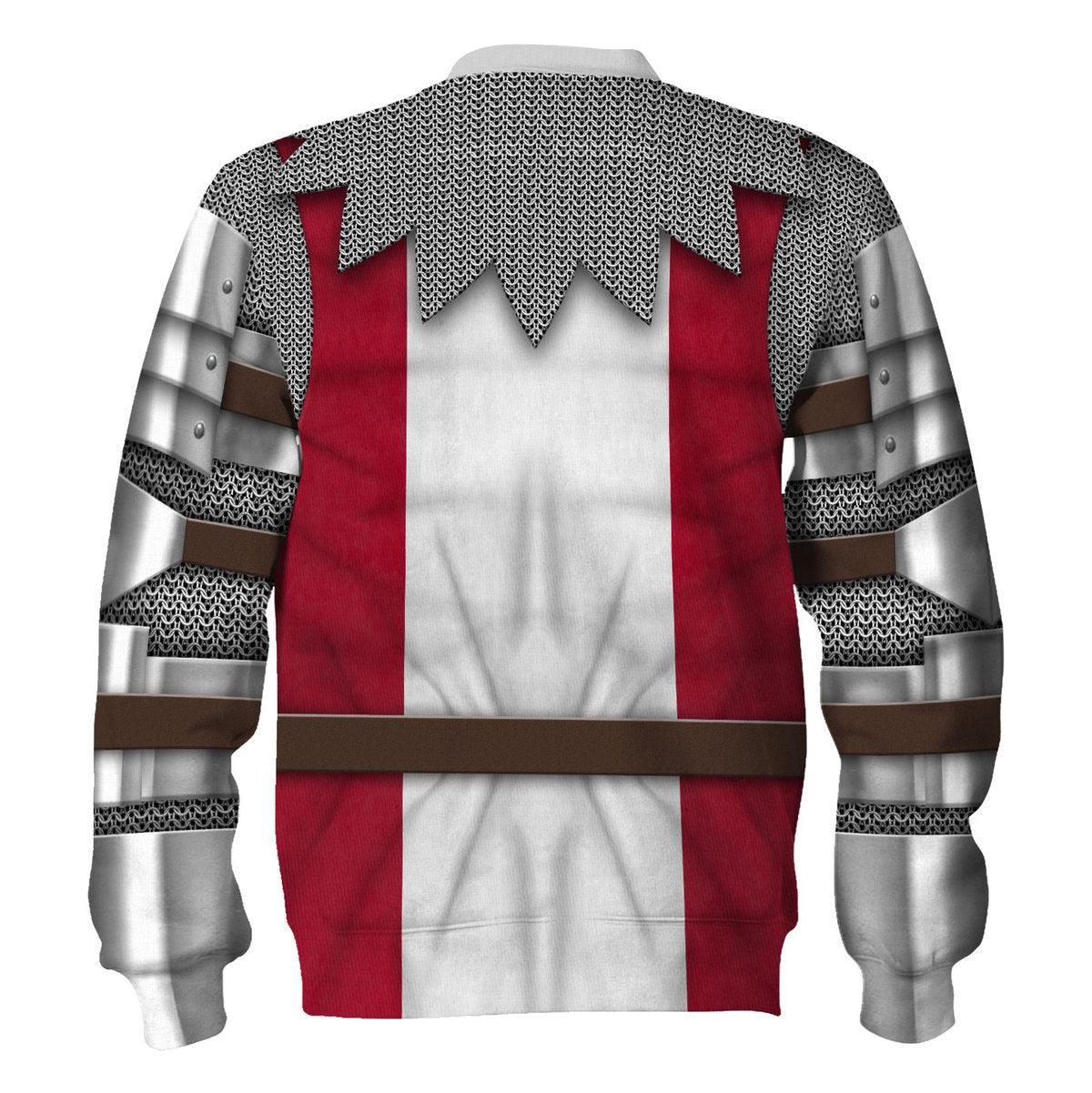 Gearhomie 14th Century English Knights Costume Hoodie Sweatshirt T-Shirt Tracksuit - Gearhomie.com