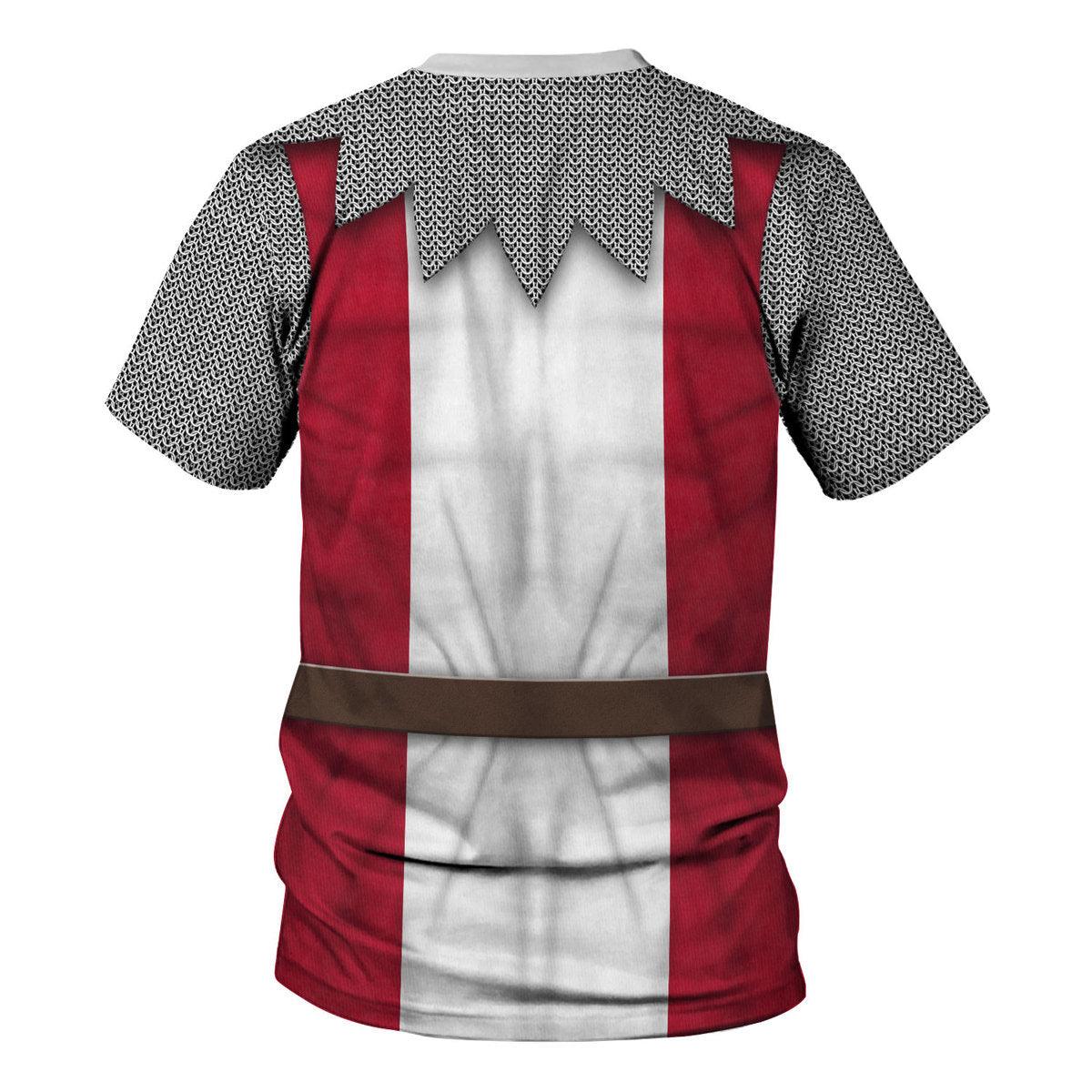 Gearhomie 14th Century English Knights Costume Hoodie Sweatshirt T-Shirt Tracksuit - Gearhomie.com