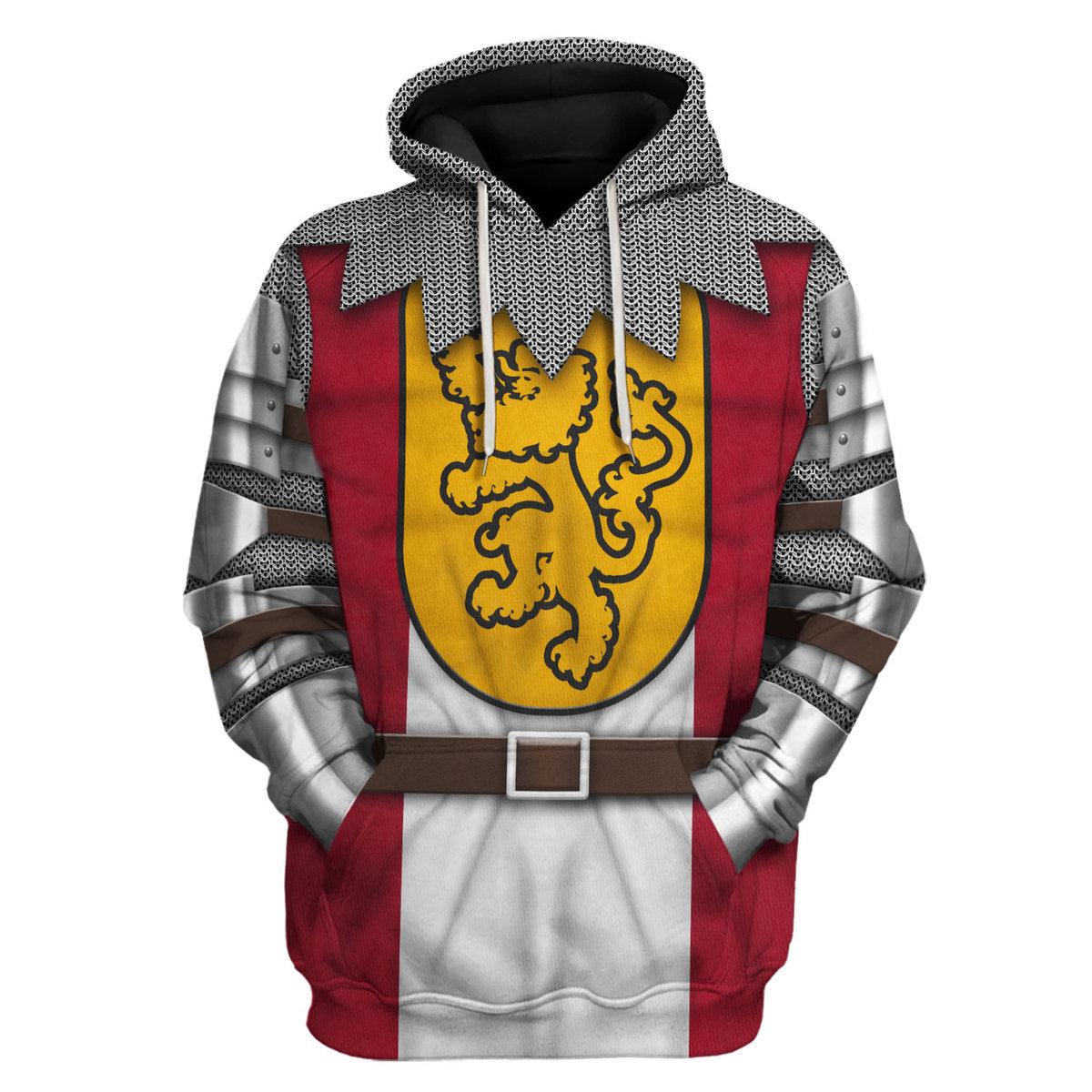 Gearhomie 14th Century English Knights Costume Hoodie Sweatshirt T-Shirt Tracksuit - Gearhomie.com