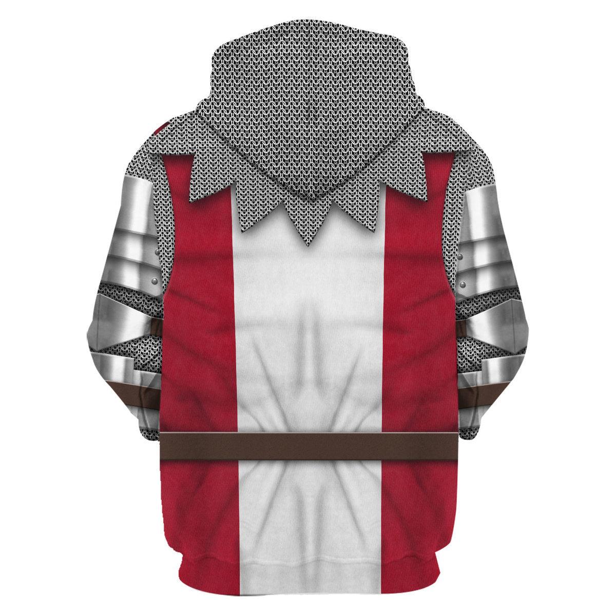 Gearhomie 14th Century English Knights Costume Hoodie Sweatshirt T-Shirt Tracksuit - Gearhomie.com