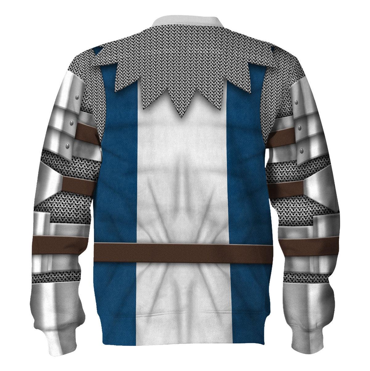 Gearhomie 14th Century French Knight Costume Hoodie Sweatshirt T-Shirt Tracksuit - Gearhomie.com