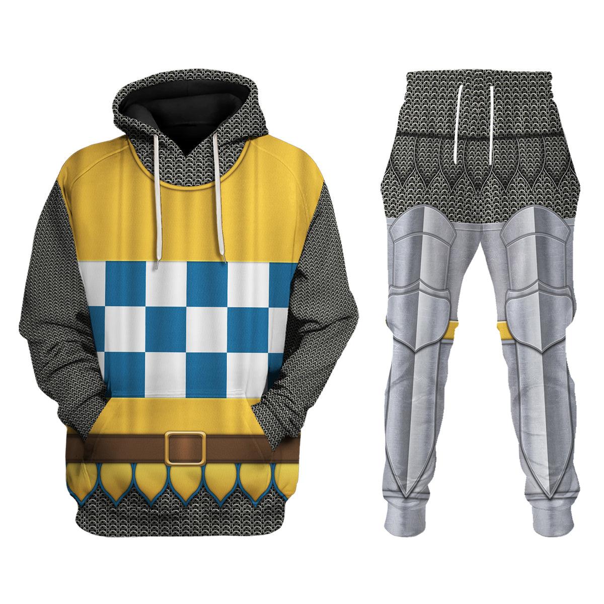 Gearhomie 14th Century German Knight Costume Hoodie Sweatshirt T-Shirt Tracksuit - Gearhomie.com