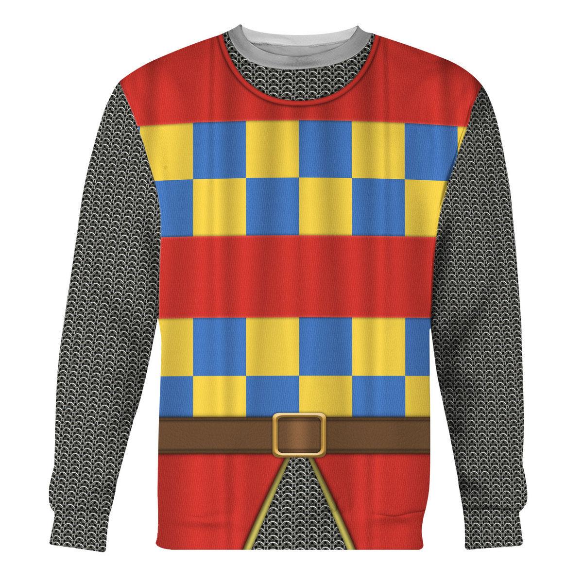 Gearhomie 14th Century Holy Roman Empire Knight Costume Hoodie Sweatshirt T-Shirt Tracksuit - Gearhomie.com