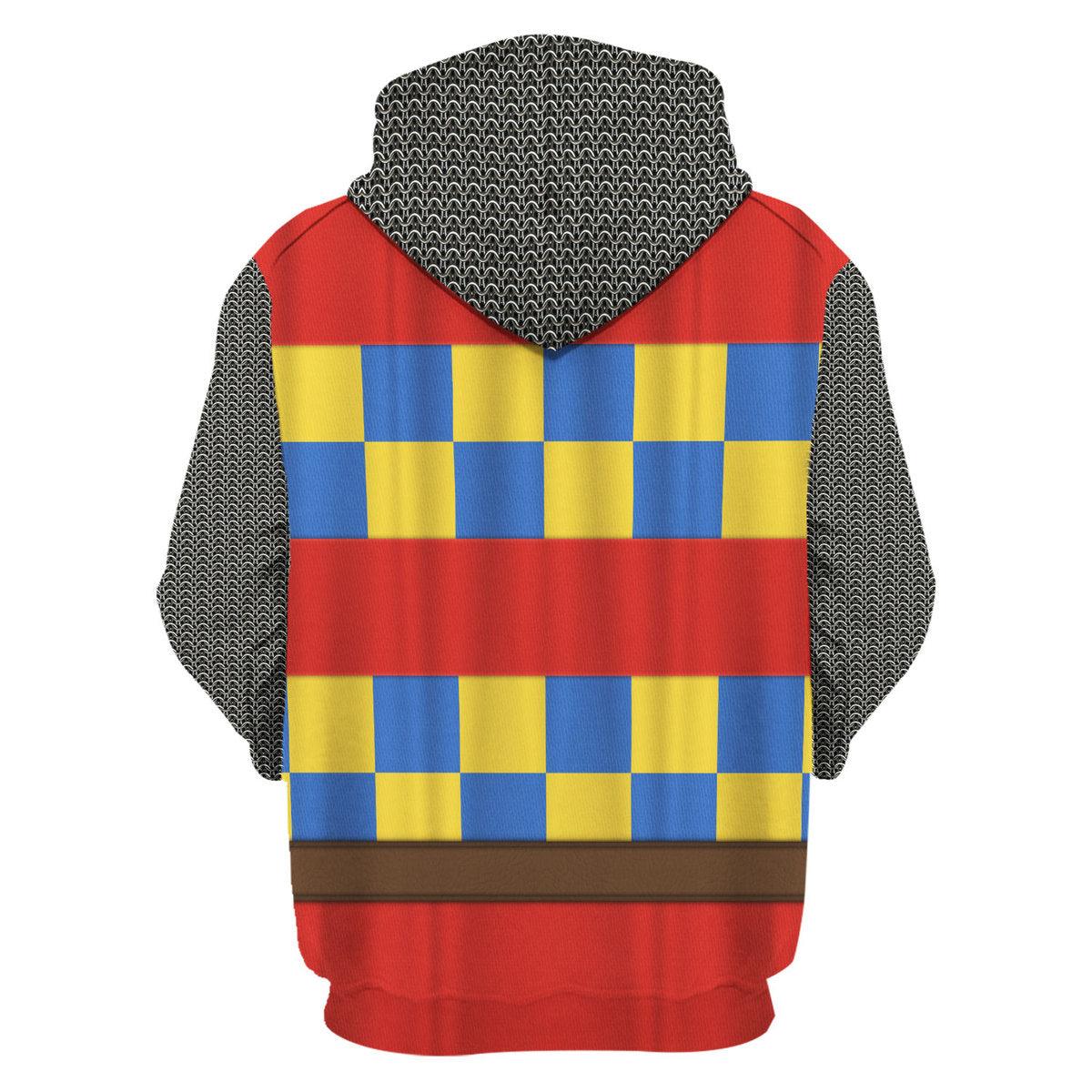 Gearhomie 14th Century Holy Roman Empire Knight Costume Hoodie Sweatshirt T-Shirt Tracksuit - Gearhomie.com