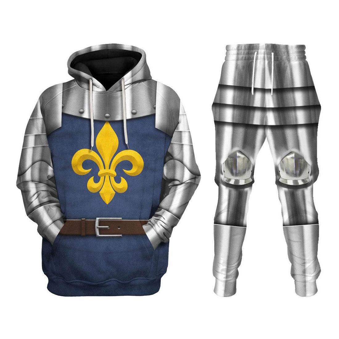 Gearhomie 15th Century French Knight Costume Hoodie Sweatshirt T-Shirt Tracksuit - Gearhomie.com