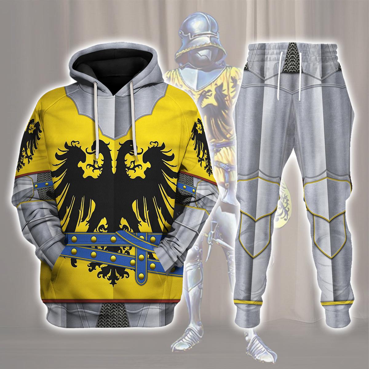 Gearhomie 15th Century Holy Roman Empire Knight Costume Hoodie Sweatshirt T-Shirt Tracksuit - Gearhomie.com