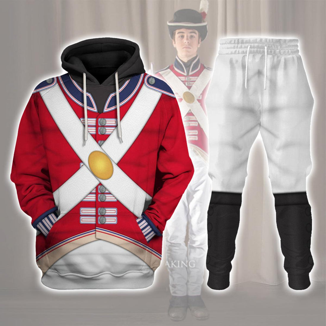 Gearhomie 1804 Royal Marine – Battle of Trafalgar Uniform All Over Print Hoodie Sweatshirt T-Shirt Tracksuit - DucG