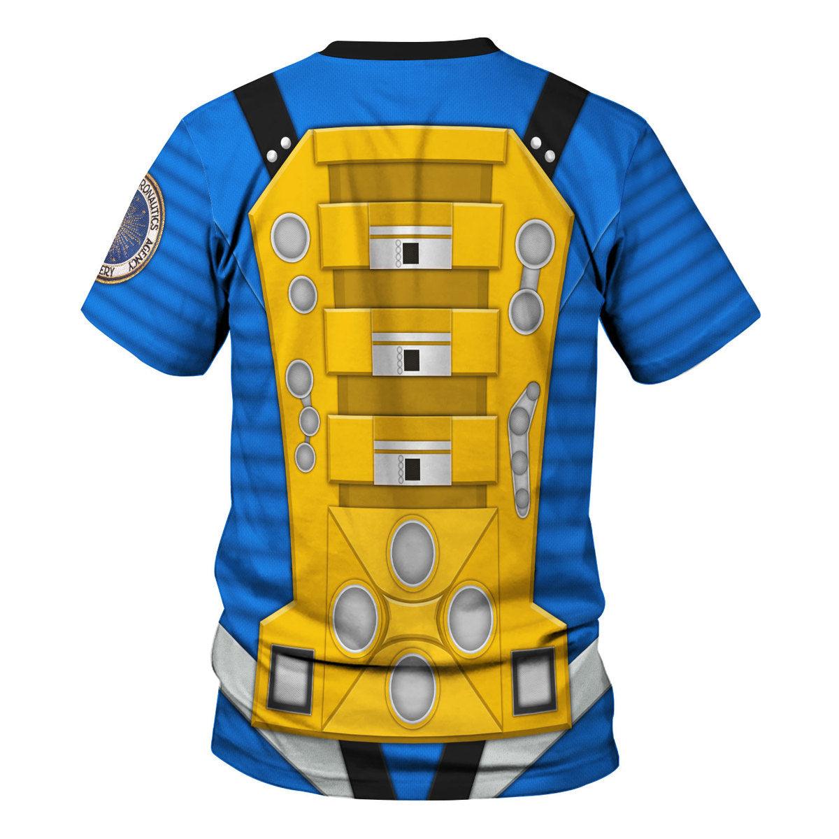 OodieGang 2001: Space Odyssey Iconic Costume Blue Hoodie Sweatshirt T-Shirt Sweatpants - OodieGang.com