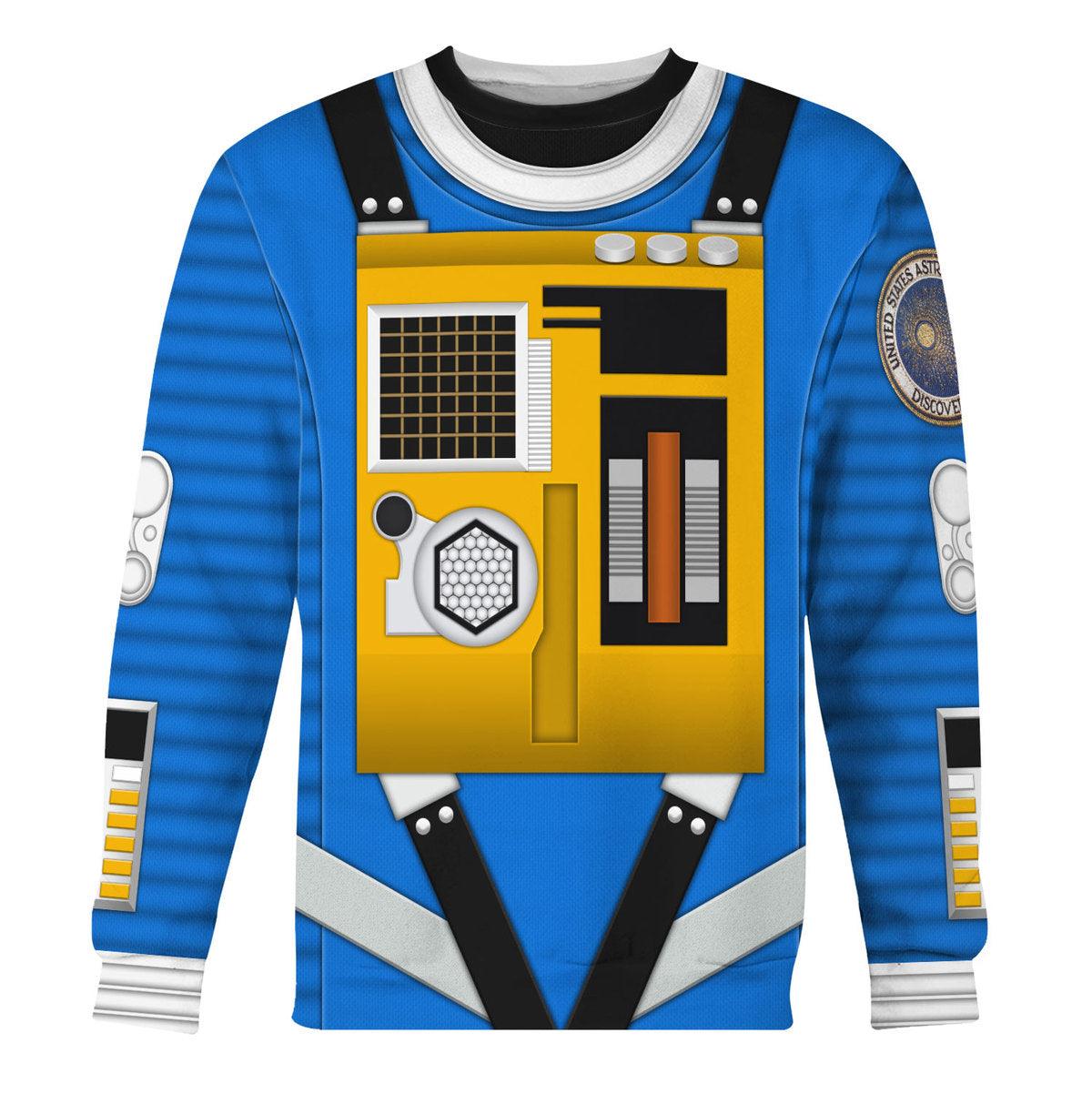 Gearhomie 2001: Space Odyssey Iconic Costume Blue Hoodie Sweatshirt T-Shirt Sweatpants - Gearhomie.com