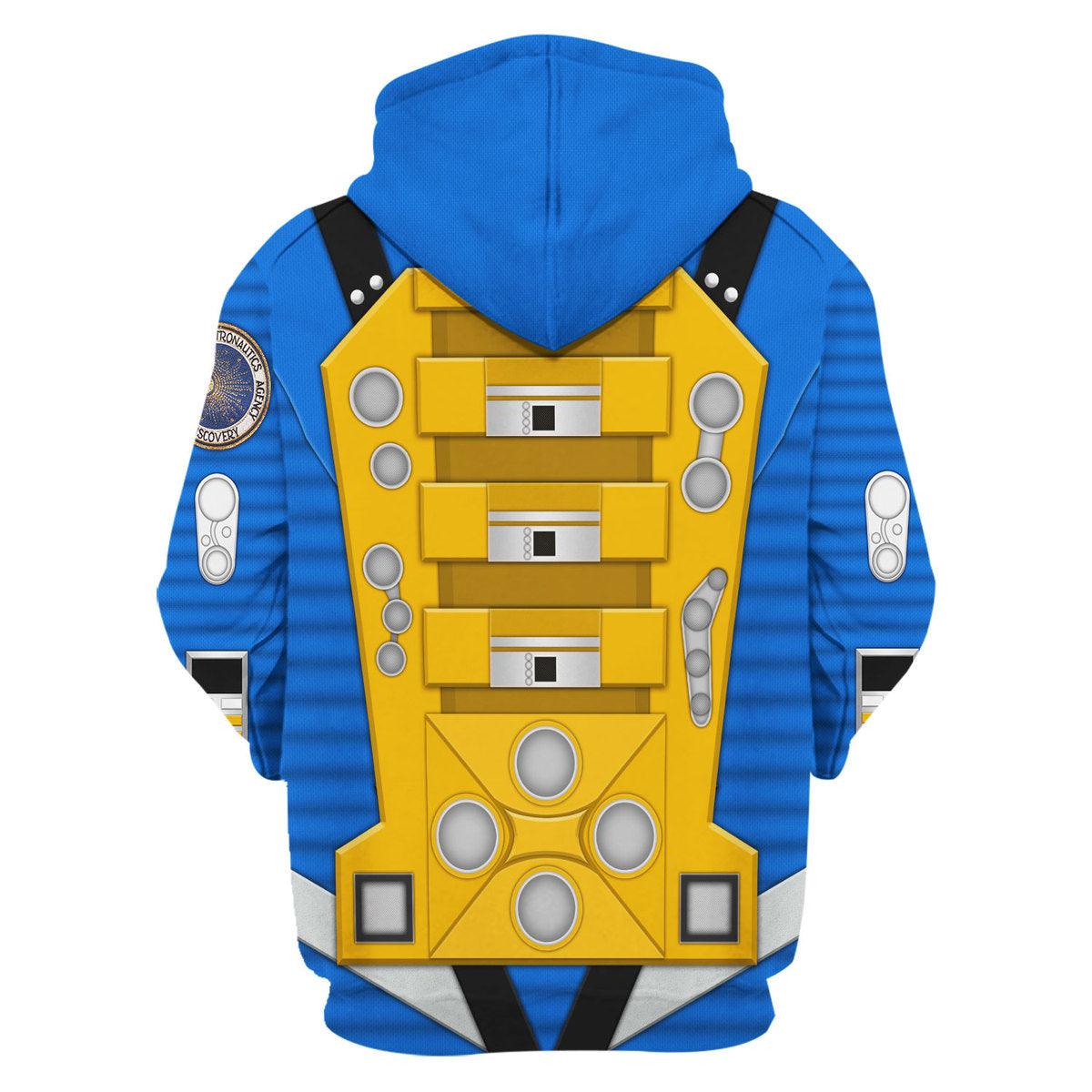 Gearhomie 2001: Space Odyssey Iconic Costume Blue Hoodie Sweatshirt T-Shirt Sweatpants - Gearhomie.com
