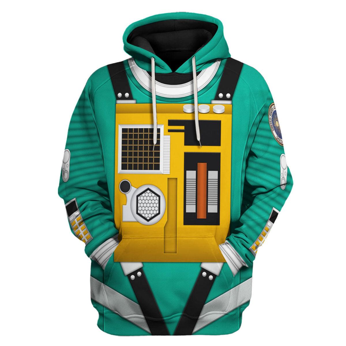 YMskins 2001: Space Odyssey Iconic Costume Green Hoodie Sweatshirt T-Shirt Sweatpants