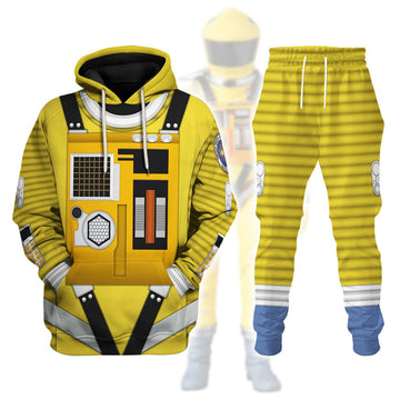 Gearhomie 2001: Space Odyssey Iconic Costume Yellow Hoodie Sweatshirt T-Shirt Sweatpants - Gearhomie.com