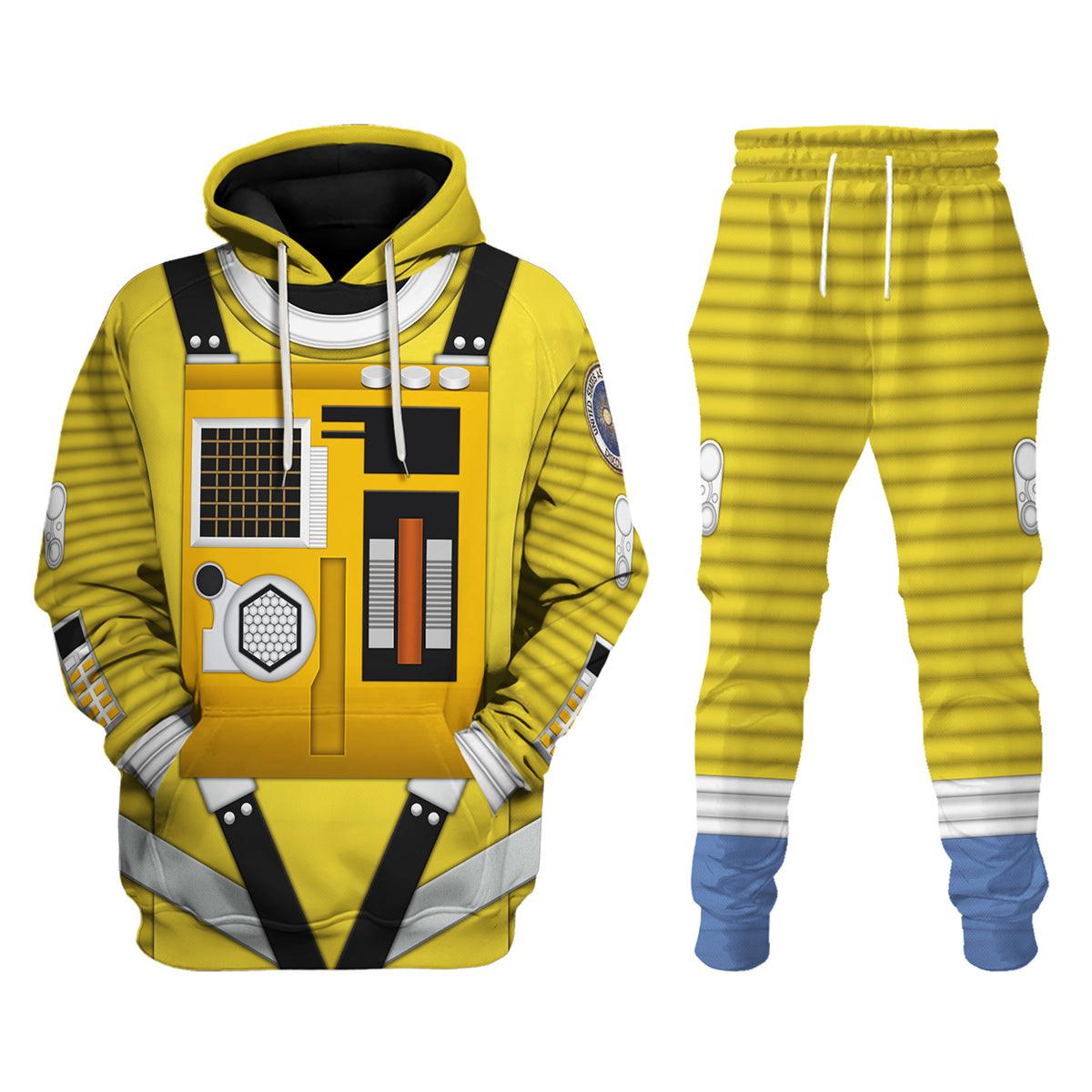 Gearhomie 2001: Space Odyssey Iconic Costume Yellow Hoodie Sweatshirt T-Shirt Sweatpants - Gearhomie.com