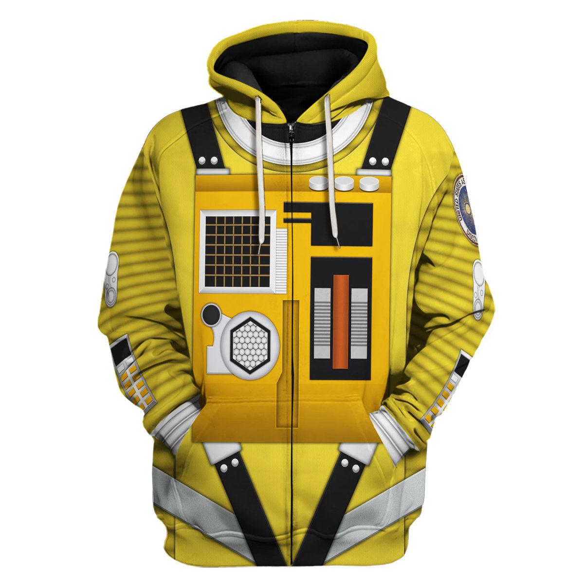 Gearhomie 2001: Space Odyssey Iconic Costume Yellow Hoodie Sweatshirt T-Shirt Sweatpants - Gearhomie.com