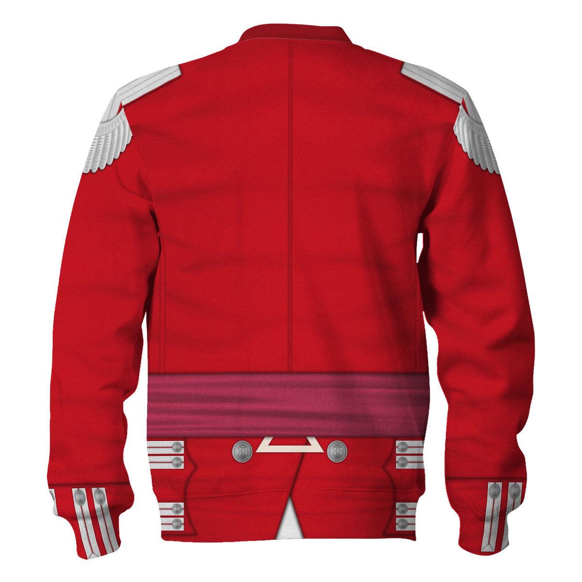 Gearhomie 33rd Foot (1st Yorkshire West Riding) Officer-Flank Company-Full Dress(1812-1815) Uniform All Over Print Hoodie Sweatshirt T-Shirt Tracksuit - Gearhomie.com