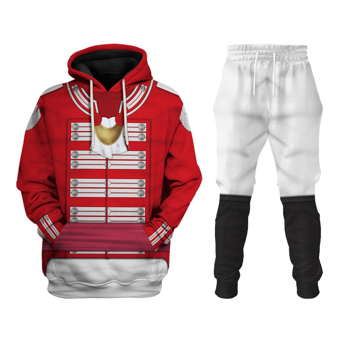 Gearhomie 33rd Foot (1st Yorkshire West Riding) Officer-Flank Company-Full Dress(1812-1815) Uniform All Over Print Hoodie Sweatshirt T-Shirt Tracksuit - Gearhomie.com