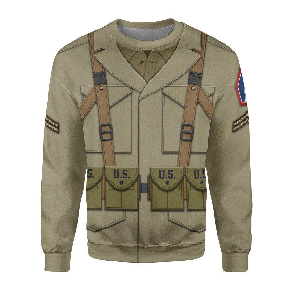 Gearhomie 442nd Infantry Regiment Corporal Costume Hoodie Sweatshirt T-Shirt Tracksuit - Gearhomie.com