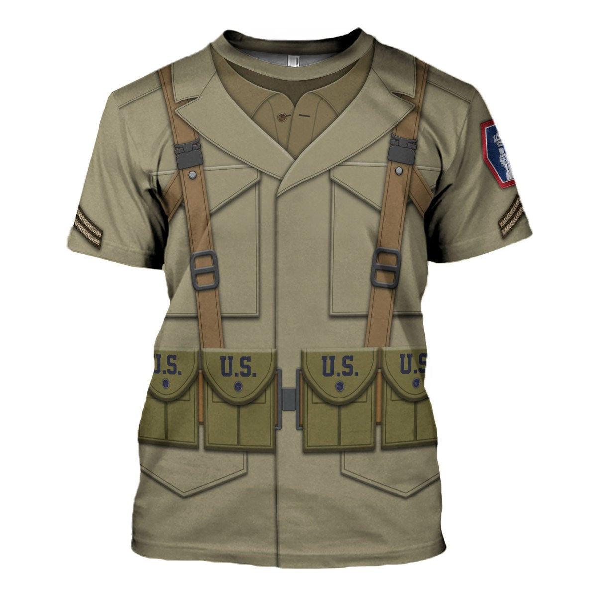 Gearhomie 442nd Infantry Regiment Corporal Costume Hoodie Sweatshirt T-Shirt Tracksuit - Gearhomie.com