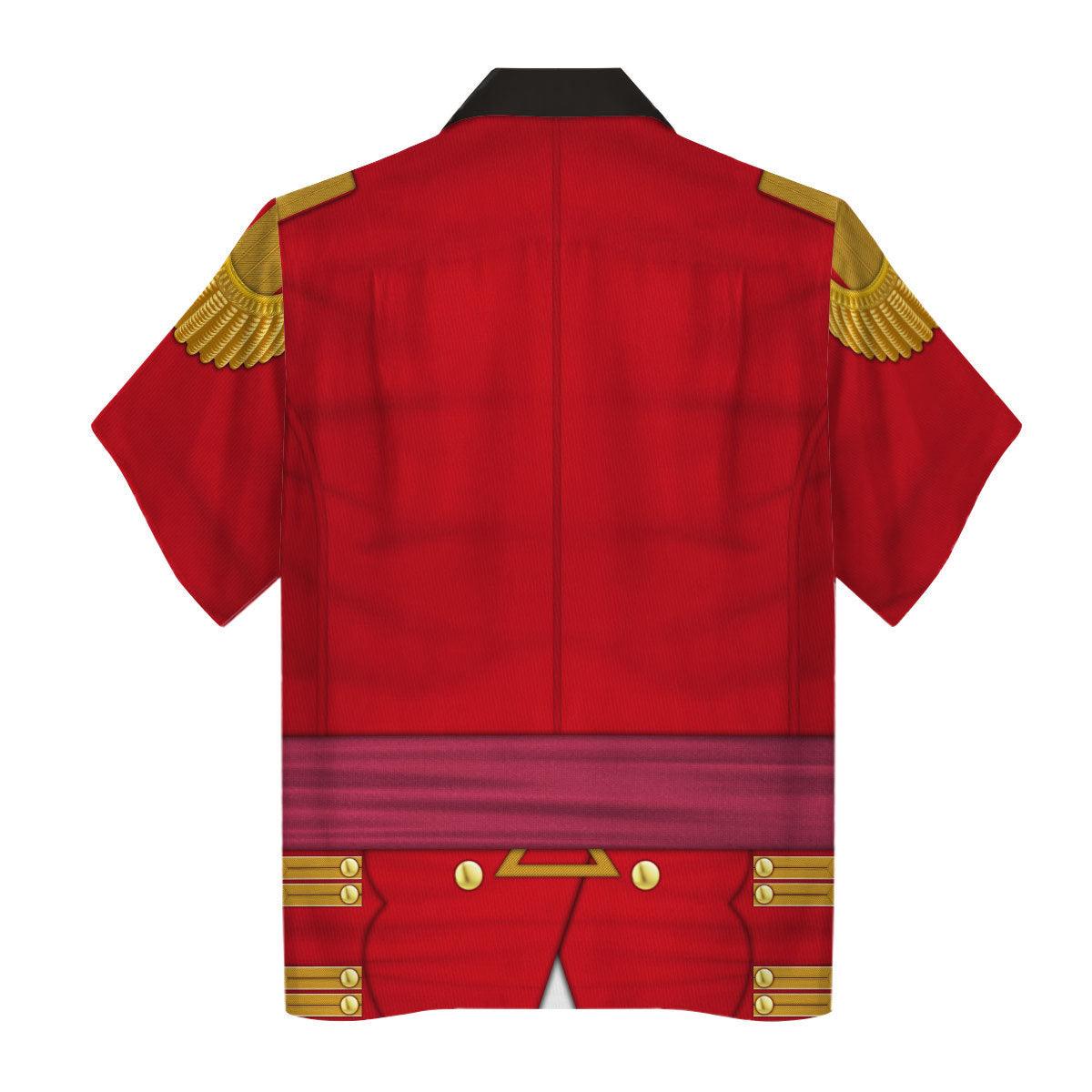 Gearhomie 69th Foot (South Lincolnshire) Officer- Flank Company (1812-1815) Uniform All Over Print Hoodie Sweatshirt T-Shirt Tracksuit - Gearhomie.com