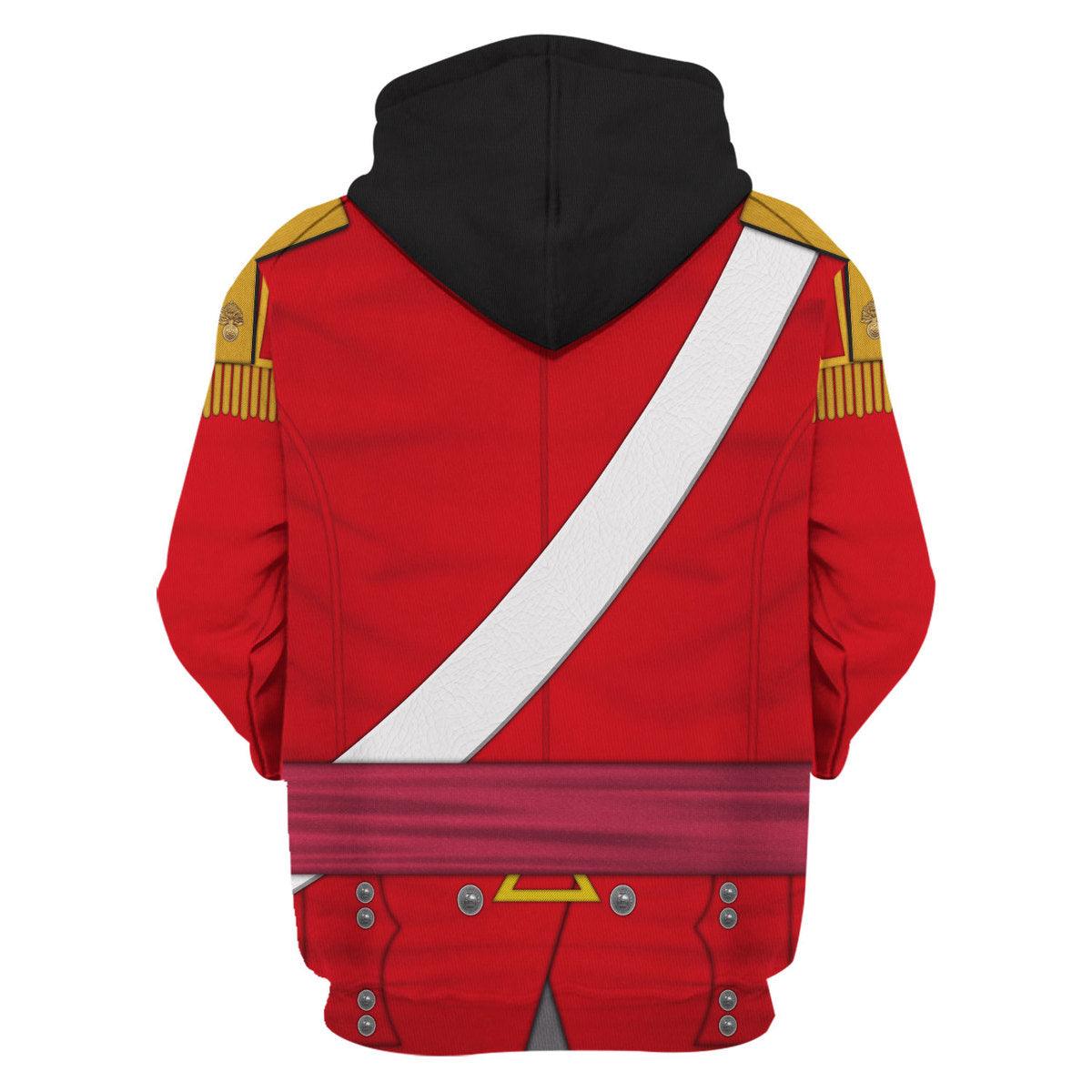 Gearhomie 6th Foot (Warwickshire) Officer-Grenadier Company (1812-1815) Uniform All Over Print Hoodie Sweatshirt T-Shirt Tracksuit - Gearhomie.com