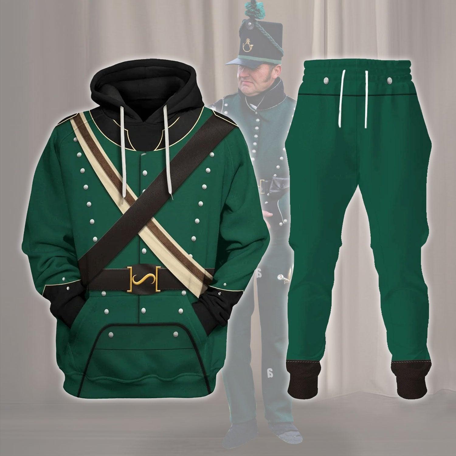 Gearhomie 95th Rifles British Rifle Corps Army Uniform Hoodie Sweatshirt T-Shirt Tracksuit - Gearhomie.com