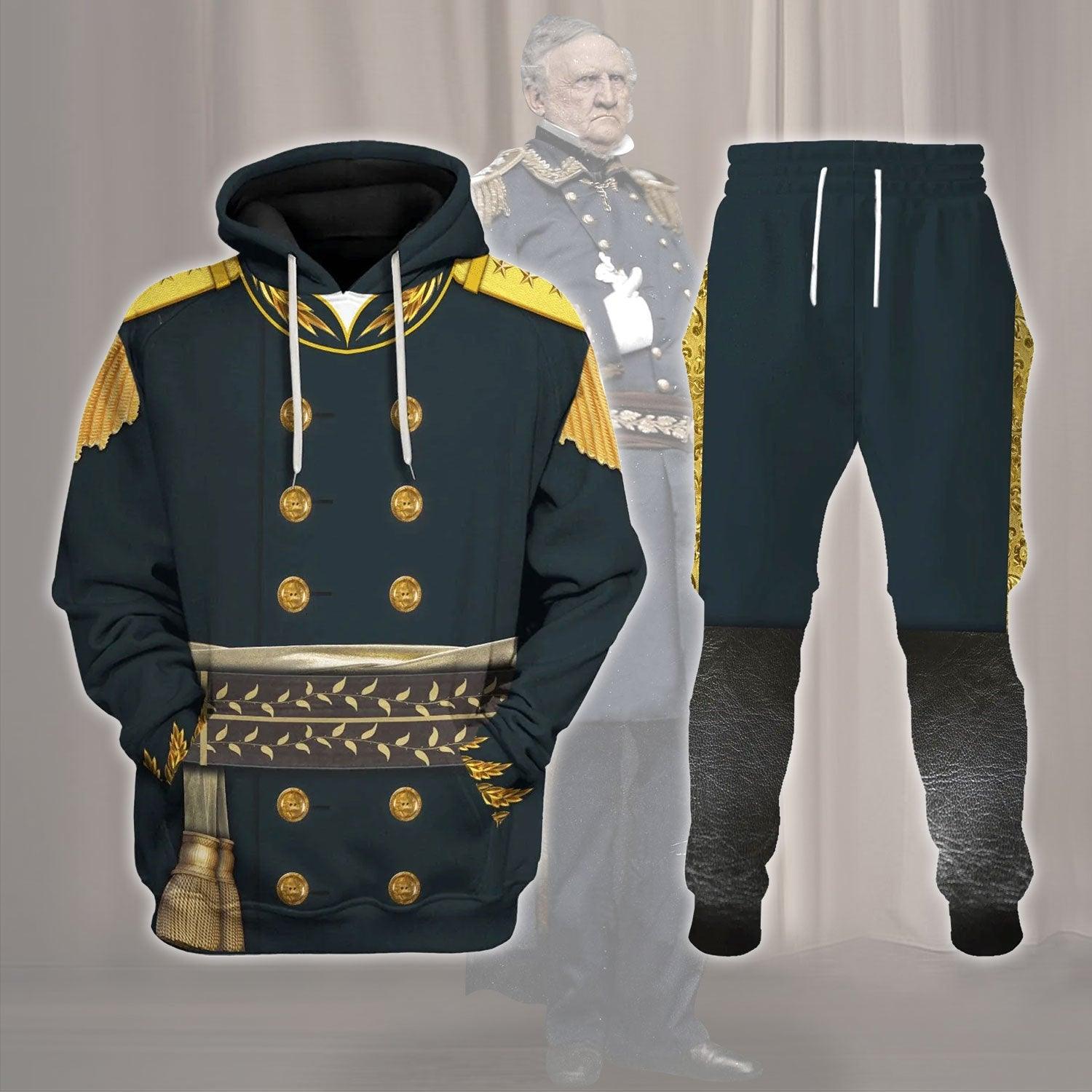 Gearhomie American Commander Winfield Scott Costume Hoodie Sweatshirt T-Shirt Tracksuit - Gearhomie.com