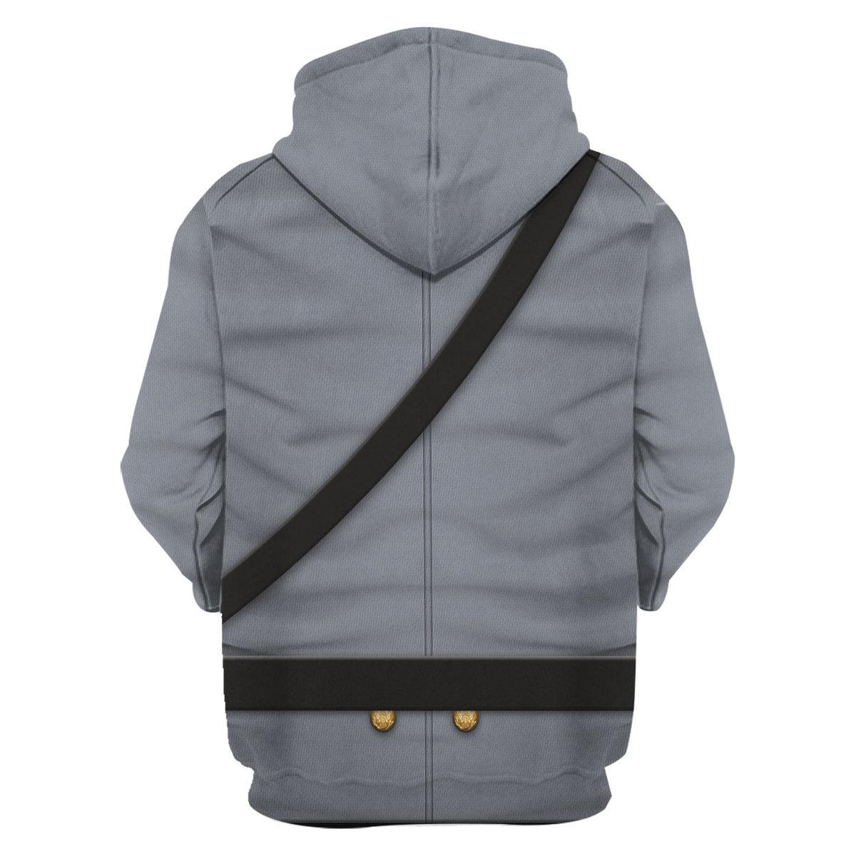 Gearhomie American Confederate Army-Cavalry Officer Uniform All Over Print Hoodie Sweatshirt T-Shirt Tracksuit - Gearhomie.com