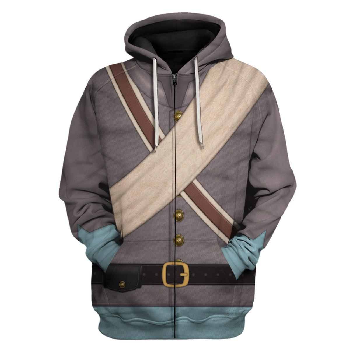 Gearhomie American Confederate Army-Infantry-Private Soldier Uniform All Over Print Hoodie Sweatshirt T-Shirt Tracksuit - Gearhomie.com
